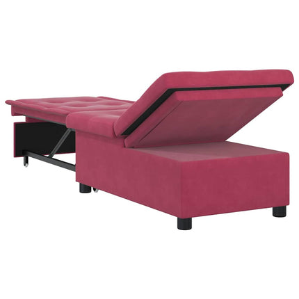 Soffsäng Vinröd 194 x 67 x 82 cm Sammet