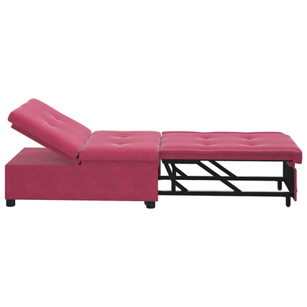 Soffsäng Vinröd 194 x 67 x 82 cm Sammet