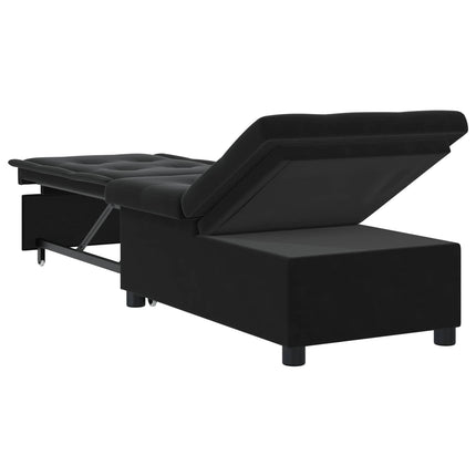 Soffsäng Svart 194 x 67 x 82 cm Sammet