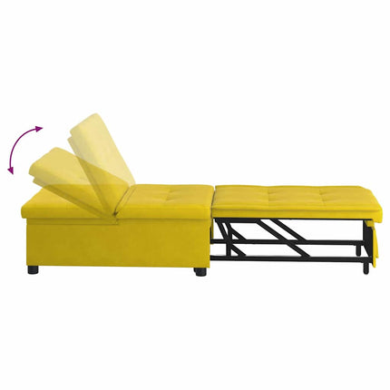 Soffsäng Gul 194 x 67 x 82 cm Sammet