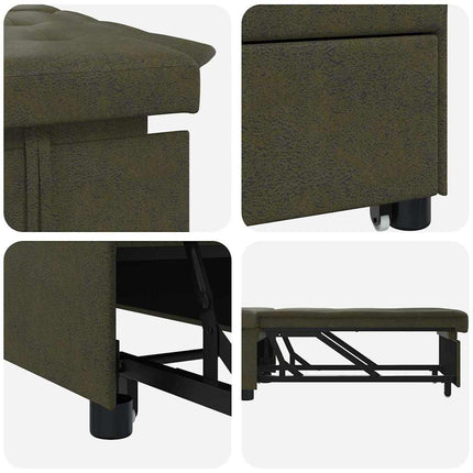 Soffsäng Armégrön 194 x 67 x 82 cm Huahua Tyg
