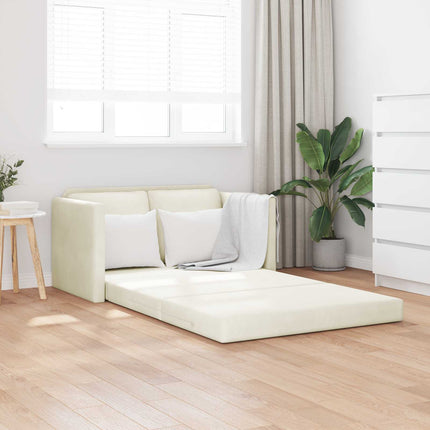 Soffsäng Kräm 204 x 122 x 60 cm Sammet