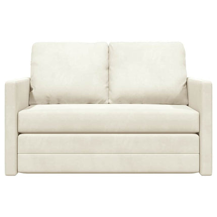 Soffsäng Kräm 204 x 122 x 60 cm Sammet