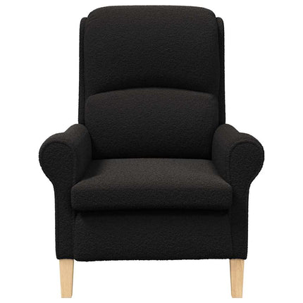 fåtölj Svart Mjuk Sherpa tyger