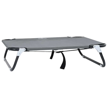 Hundsäng Ljusgrå 80 x 55 x 18 cm Stål