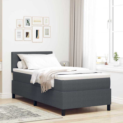 Bäddfjäder Mörkgrå och vit 100 x 200 cm Kordread tyg