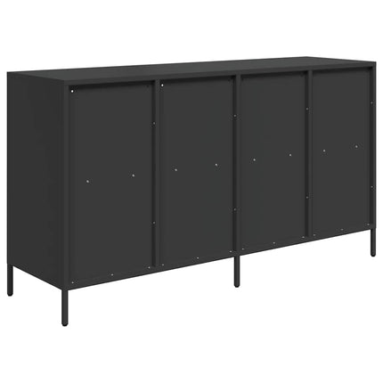 Skänk svart 135x39x73,5 cm kallvalsat stål