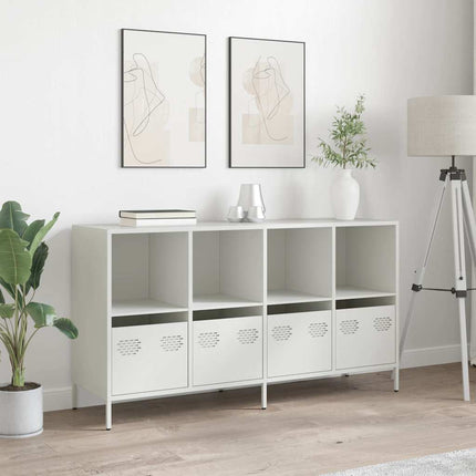 Skänk vit 135x39x73,5 cm kallvalsat stål