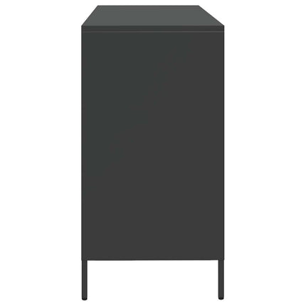 Skänk svart 135x39x73,5 cm kallvalsat stål