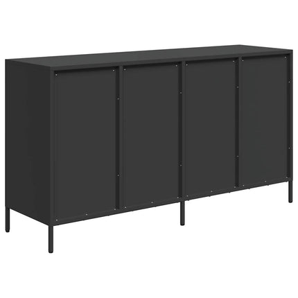 Skänk svart 135x39x73,5 cm kallvalsat stål