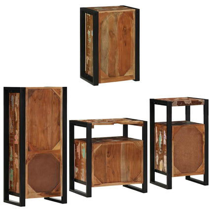 Badrumsmöbelset 4 st Flerfärgsdesign 55 x 35 x 60 cm