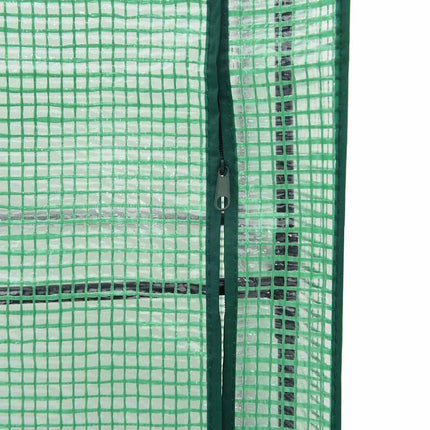 Upphöjd odlingsbädd med växthusöverdrag rottinglook 160x40x123 cm