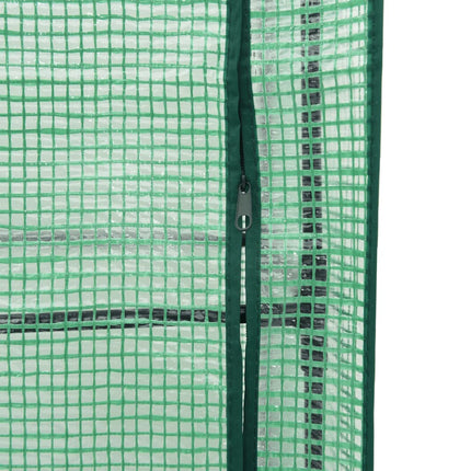 Odlingslåda med växthusöverdrag rottinglook 40x40x140 cm
