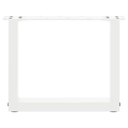 Soffbordsben U-formade 2 st vita 40x(30-31) cm stål