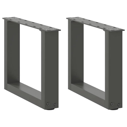 Soffbordsben U-formade 2 st antracit 40x(30-31) cm stål