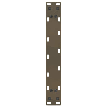 Soffbordsben U-formade 2 st naturstål 40x(30-31) cm stål