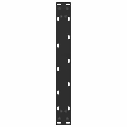 Soffbordsben U-formade 2 st svarta 50x(30-31) cm stål
