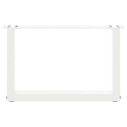 Soffbordsben U-formade 2 st vita 50x(30-31) cm stål