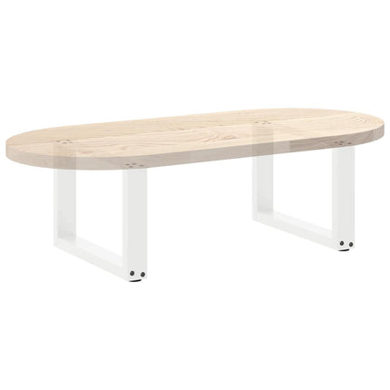 Soffbordsben U-formade 2 st vita 50x(30-31) cm stål