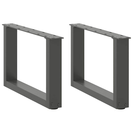 Soffbordsben U-formade 2 st antracit 50x(30-31) cm stål