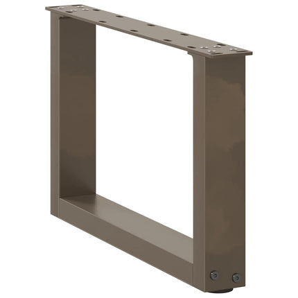 Soffbordsben U-formade 2 st naturstål 50x(30-31) cm stål