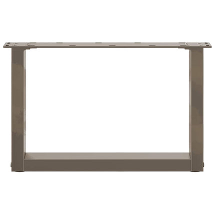Soffbordsben U-formade 2 st naturstål 50x(30-31) cm stål
