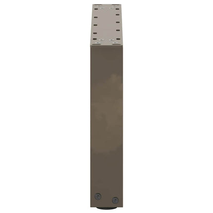 Soffbordsben U-formade 2 st naturstål 50x(30-31) cm stål