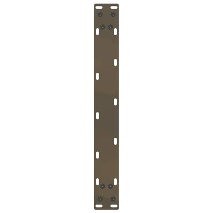 Soffbordsben U-formade 2 st naturstål 50x(30-31) cm stål