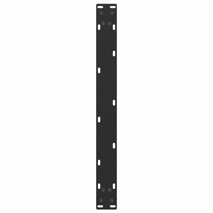 Soffbordsben U-formade 2 st svarta 60x(30-31) cm stål