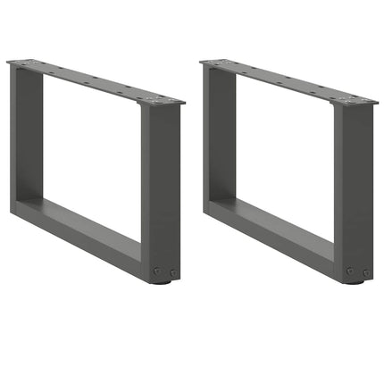 Soffbordsben U-formade 2 st antracit 60x(30-31) cm stål