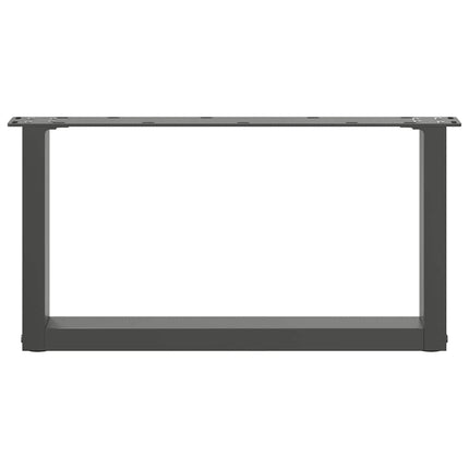 Soffbordsben U-formade 2 st antracit 60x(30-31) cm stål