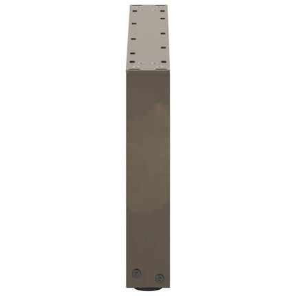 Soffbordsben U-formade 2 st naturstål 60x(30-31) cm stål