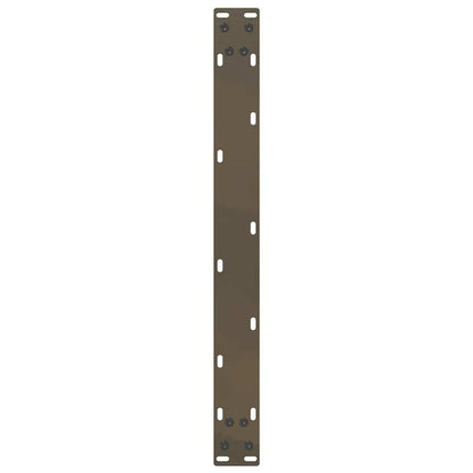 Soffbordsben U-formade 2 st naturstål 60x(30-31) cm stål