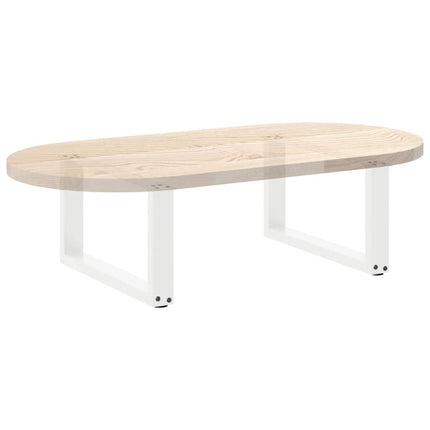 Soffbordsben U-formade 2 st vita 70x(30-31) cm stål