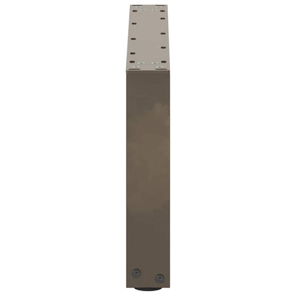 Soffbordsben U-formade 2 st naturstål 70x(30-31) cm stål
