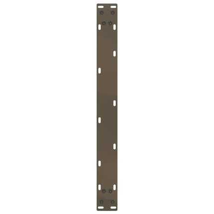 Soffbordsben U-formade 2 st naturstål 70x(30-31) cm stål