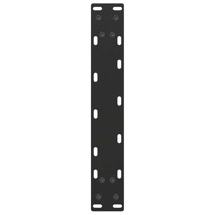 Soffbordsben U-formade 2 st svarta 28x(42-43) cm stål