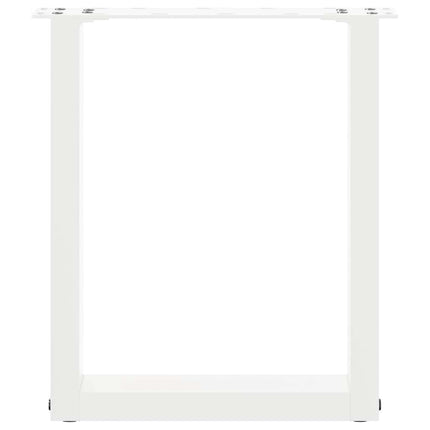 Soffbordsben U-formade 2 st vita 28x(42-43) cm stål