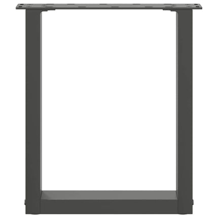 Soffbordsben U-formade 2 st antracit 28x(42-43) cm stål