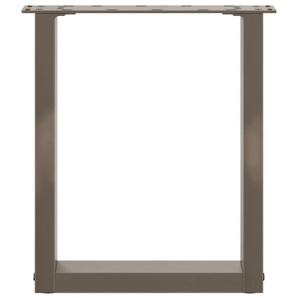 Soffbordsben U-formade 2 st naturstål 28x(42-43) cm stål