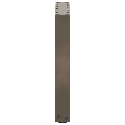 Soffbordsben U-formade 2 st naturstål 28x(42-43) cm stål