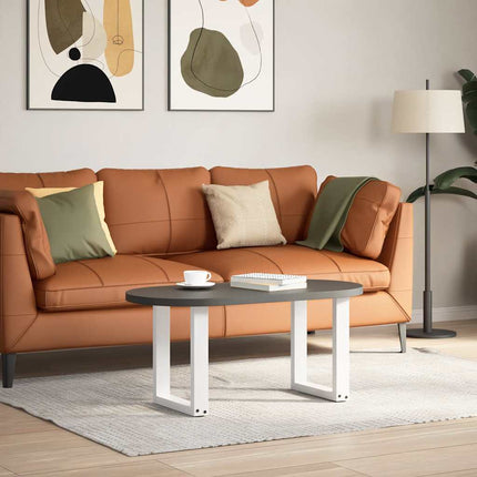 Soffbordsben U-formade 2 st vita 38x(42-43) cm stål