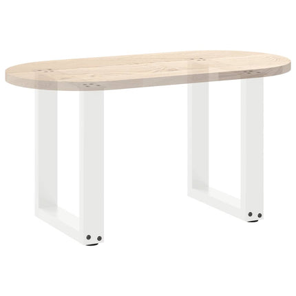 Soffbordsben U-formade 2 st vita 38x(42-43) cm stål