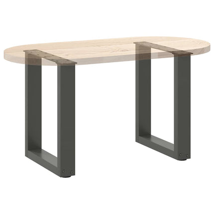 Soffbordsben U-formade 2 st antracit 38x(42-43) cm stål