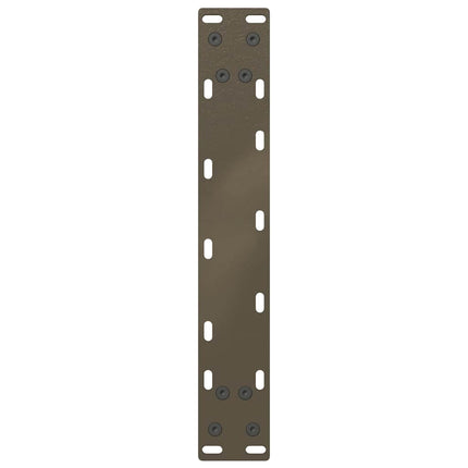 Soffbordsben U-formade 2 st naturstål 38x(42-43) cm stål