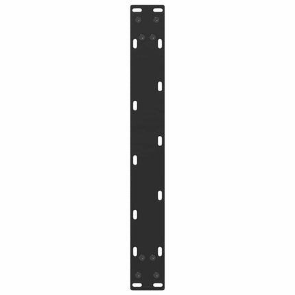 Soffbordsben U-formade 2 st svarta 50x(42-43) cm stål