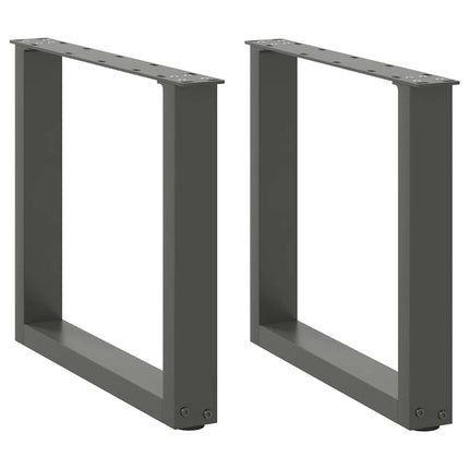 Soffbordsben U-formade 2 st antracit 50x(42-43) cm stål