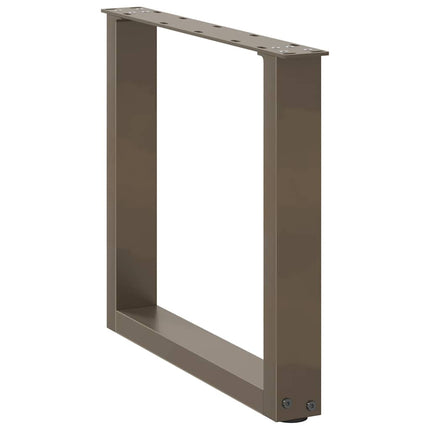 Soffbordsben U-formade 2 st naturstål 50x(42-43) cm stål