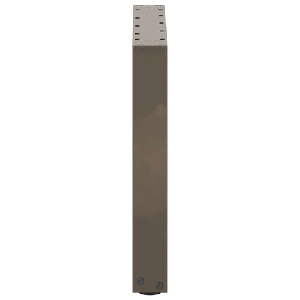 Soffbordsben U-formade 2 st naturstål 50x(42-43) cm stål