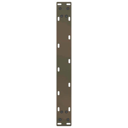 Soffbordsben U-formade 2 st naturstål 50x(42-43) cm stål